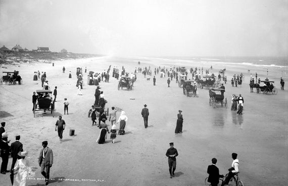 Daytona Florida Vintage Photograph 8.5" x 11" Reprint 1890-1910 Beach Street Daytona Florida Vintage Photograph 8.5" x 11" Reprint 1890-1910 Beach Street