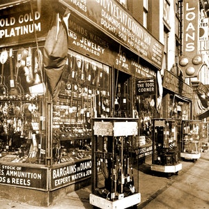 Vintage Pawn Shop Photo: 1937 Manhattan, NYC Art Print (8.5&quot; x 11&quot;)