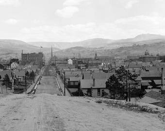 1901 Leadville, Colorado Vintage Photograph 11&quot; x 17&quot; Art Print - - Historic Scene --