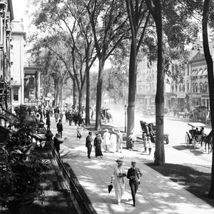 1900-1915 Broadway, Saratoga Springs, NY Vintage Photograph 11" x 17" Art Print