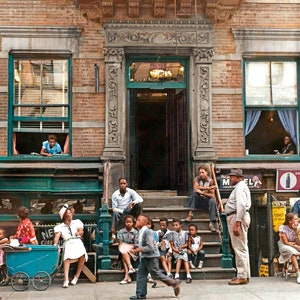1939 Harlem Tenement Photograph: New York City Vintage Colorized Print (Instant Download)