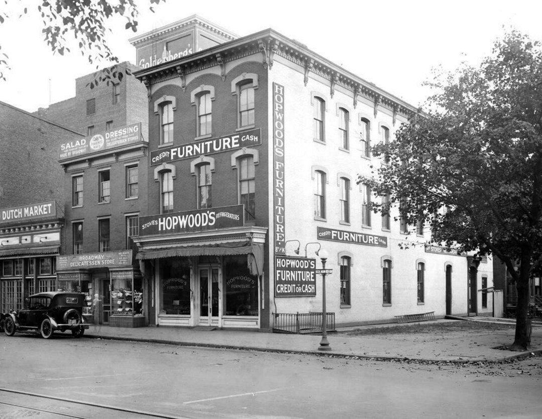 19101920 Hopwood's Furniture Washington Old Photo Etsy