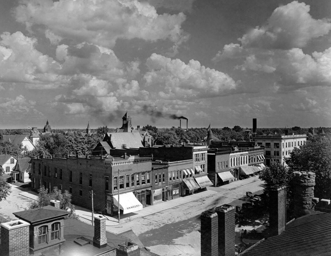 1909 Aerial View of Lebanon Indiana Vintage Photograph Etsy
