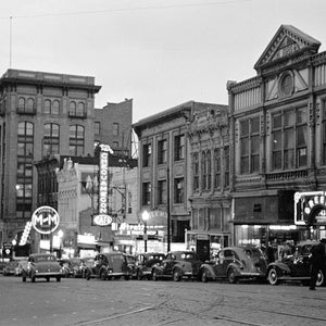 Butte Montana Vintage Photograph: 1939 Street Scene Art Print