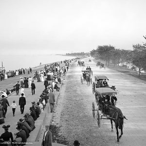 1905 Shore Drive, Lincoln Park, Chicago, IL Old Photo 13&quot; x 19&quot; Art Print - - Historic Scene --