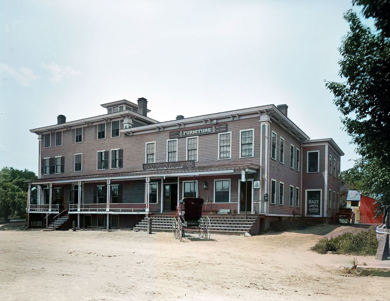 1898 Furniture Store West Boylston Massachusetts Old Photo Etsy