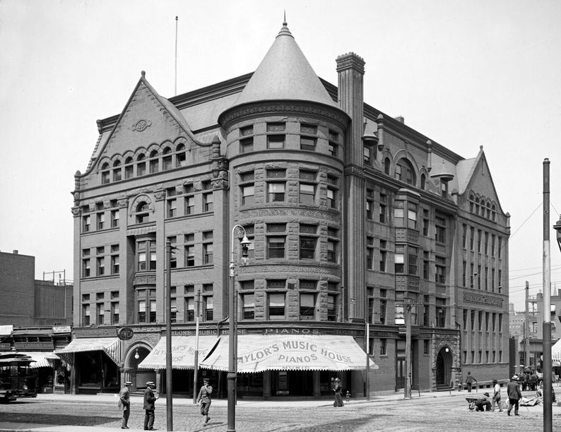 19001910 YMCA Building Springfield MA Vintage Photograph Etsy