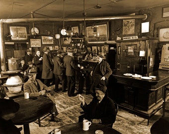 1937 Ale House, Ale House, E 7th St, NYC Vintage Photograph 8.5&quot; x 11&quot; Art Print - - Historic Scene --