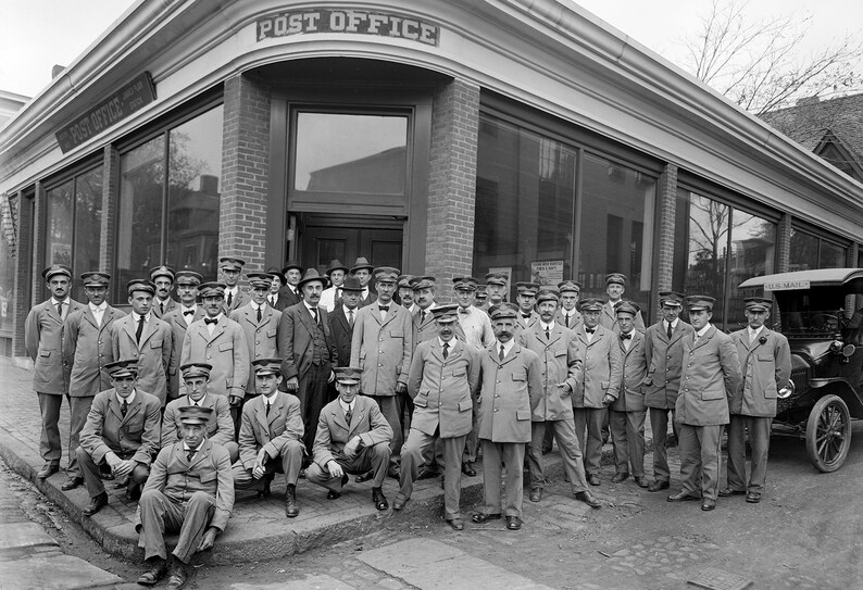 1920 Workers Jamaica Plain Post Office Vintage Photograph Etsy