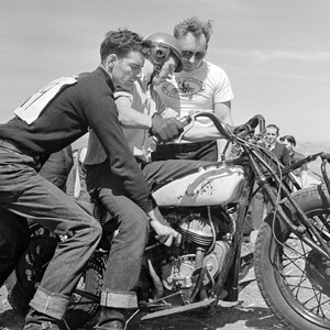 1940 Preparing Bike for a Hill Climb, Santa Clara County, CA Vintage Old Photograph ---- INSTANT Download ---- - - Historic Scene --