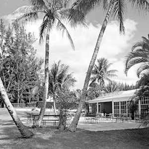 1958 Jupiter Golf Course Clubhouse Vintage Art Print: Hobe Sound, Florida 8.5 x 11