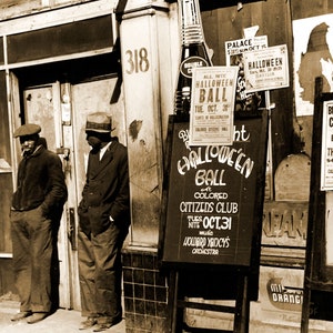 Beale Street Memphis 1939 Vintage Photo Print: Historic Tennessee Scene 8.5 x 11
