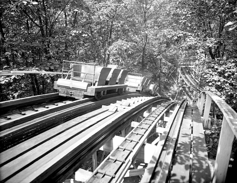 1917 Top of Roller Coaster Glen Echo MD Vintage Photograph - Etsy