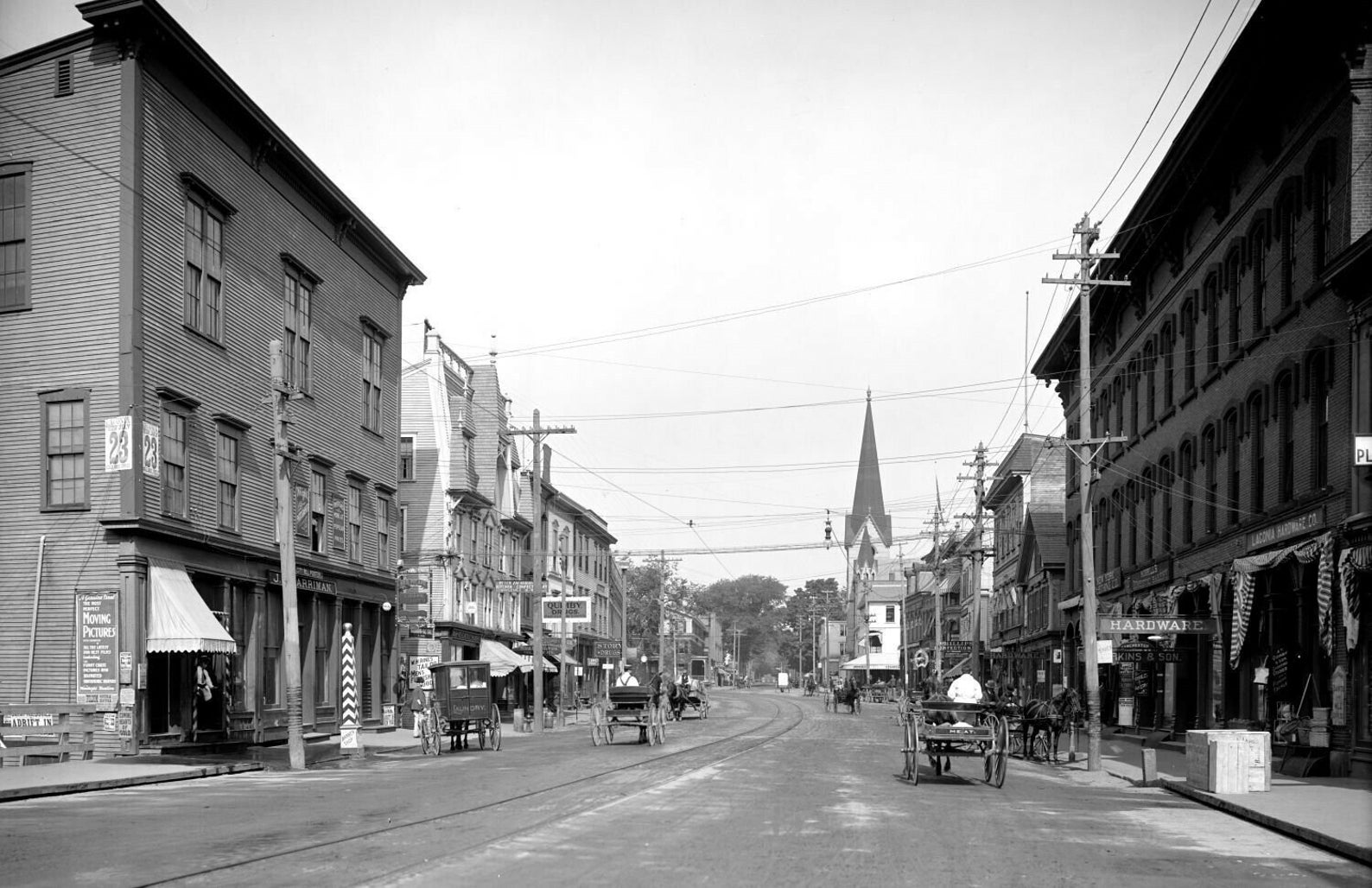 19001910 Main Street Laconia NH Vintage Photograph 11 Etsy