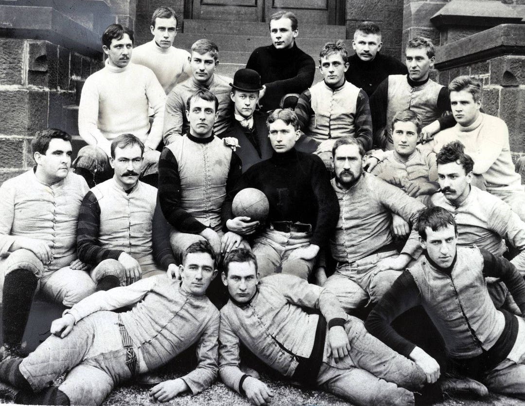1891 Rutgers University Scarlet Knights Football Team 8.5 X 11 Art ...
