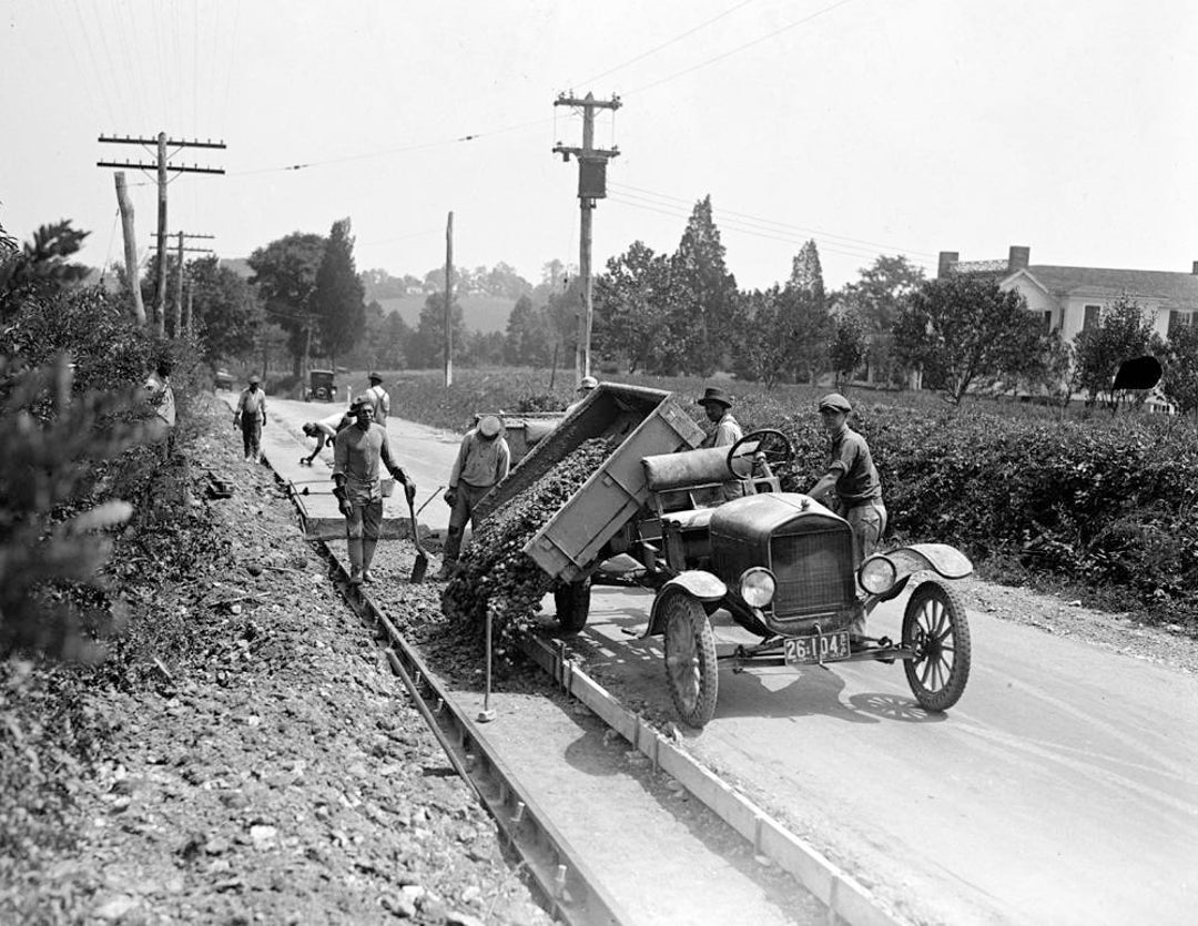 1925 Road Construction Crew Vintage Photograph 8.5 X Etsy