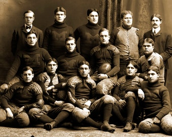 1900 University of Michigan Football Team Vintage Old Photo 13" x 19" Art Print