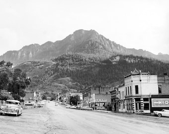 1957 Main Street, Ouray, Colorado Vintage Old Photo Art Print