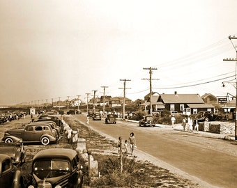 1938 Atlantic Ave, Westerly, Rhode Island Vintage Old Photo 8.5&quot; x 11&quot; Art Print - - Historic Scene --