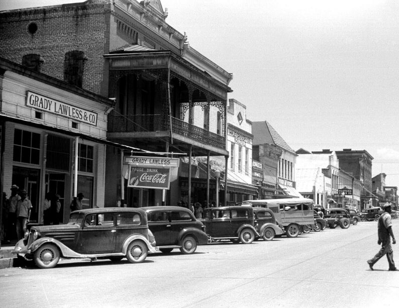 1941 Main Street Greensboro Alabama Vintage Photograph Etsy 1941 Main Street Greensboro Alabama Vintage Photograph Etsy