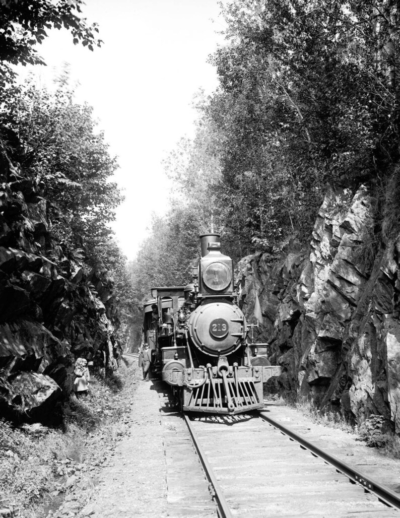 1900-1906 Train in the Green Mountains, Vermont Vintage Photograph 8.5 ...
