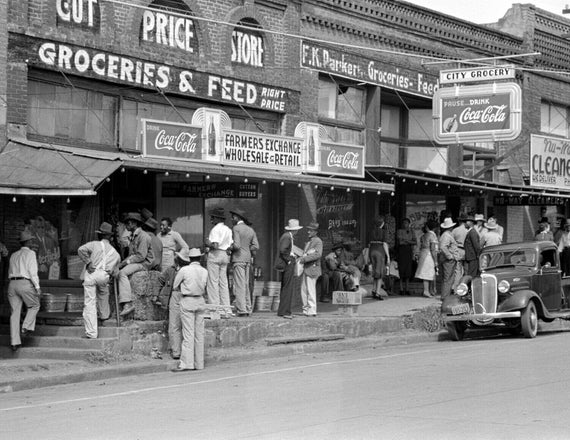 1939 Street Scene San Augustine Texas Vintage Photograph - Etsy