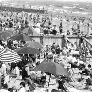 Fotografía antigua de Long Beach, Nueva York, 1927, impresión artística de 8,5" x 11" - Escena histórica -