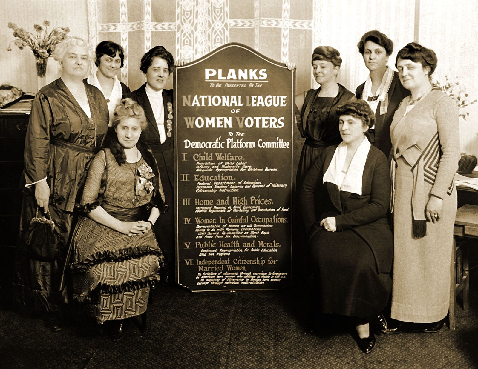 1920 National League of Women Voters Group Vintage Old Photo