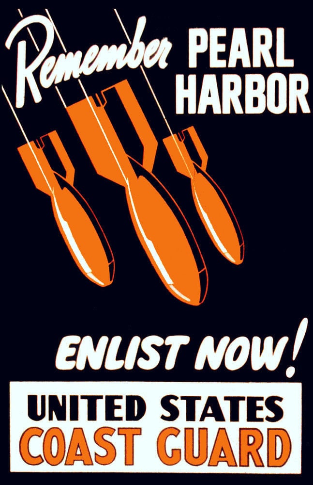 Avenge Pearl Harbor! Join the Navy Now! – Vintagraph Art