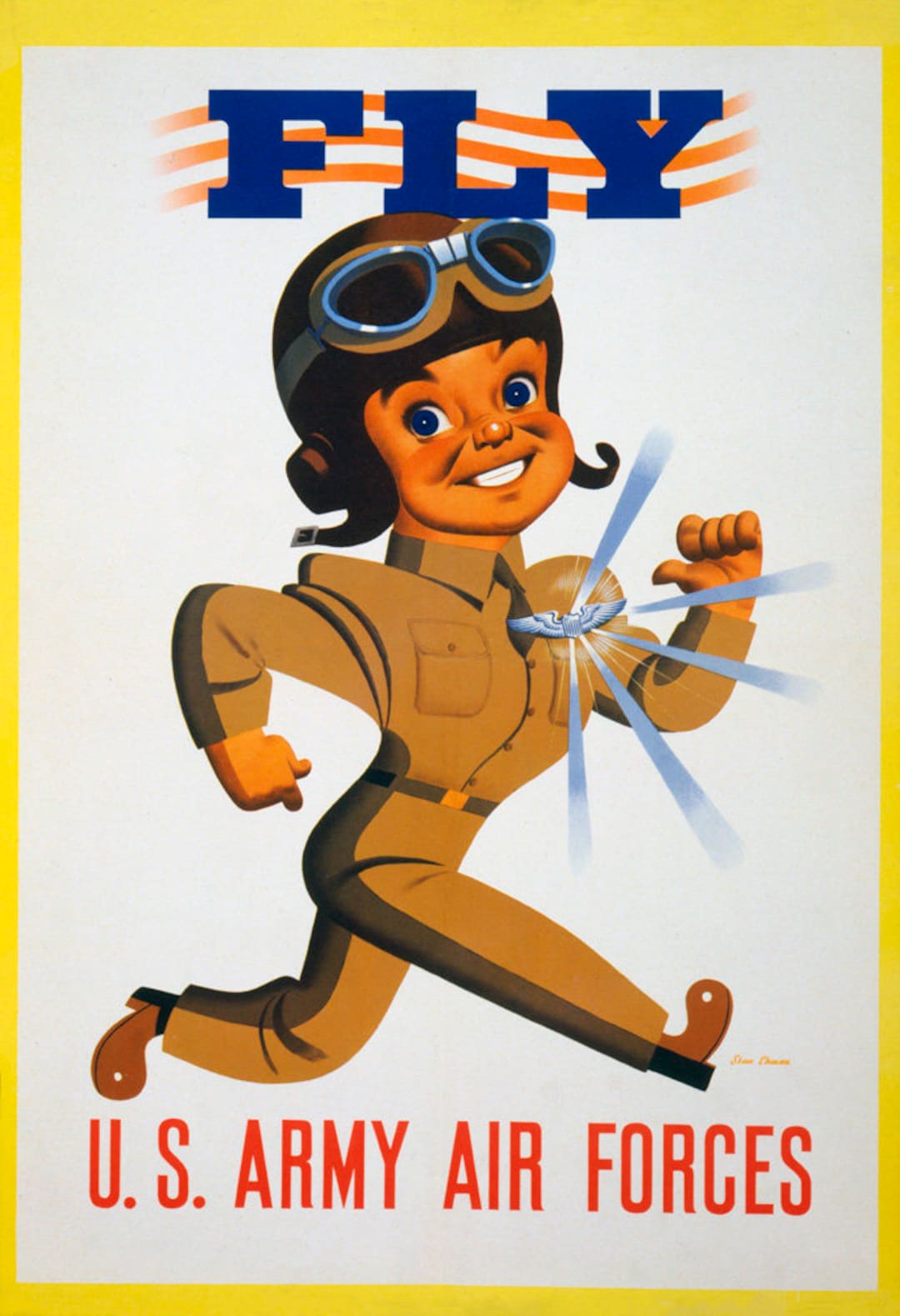 To Victory Recruiting Air Force WW2 Poster vintage - B 17