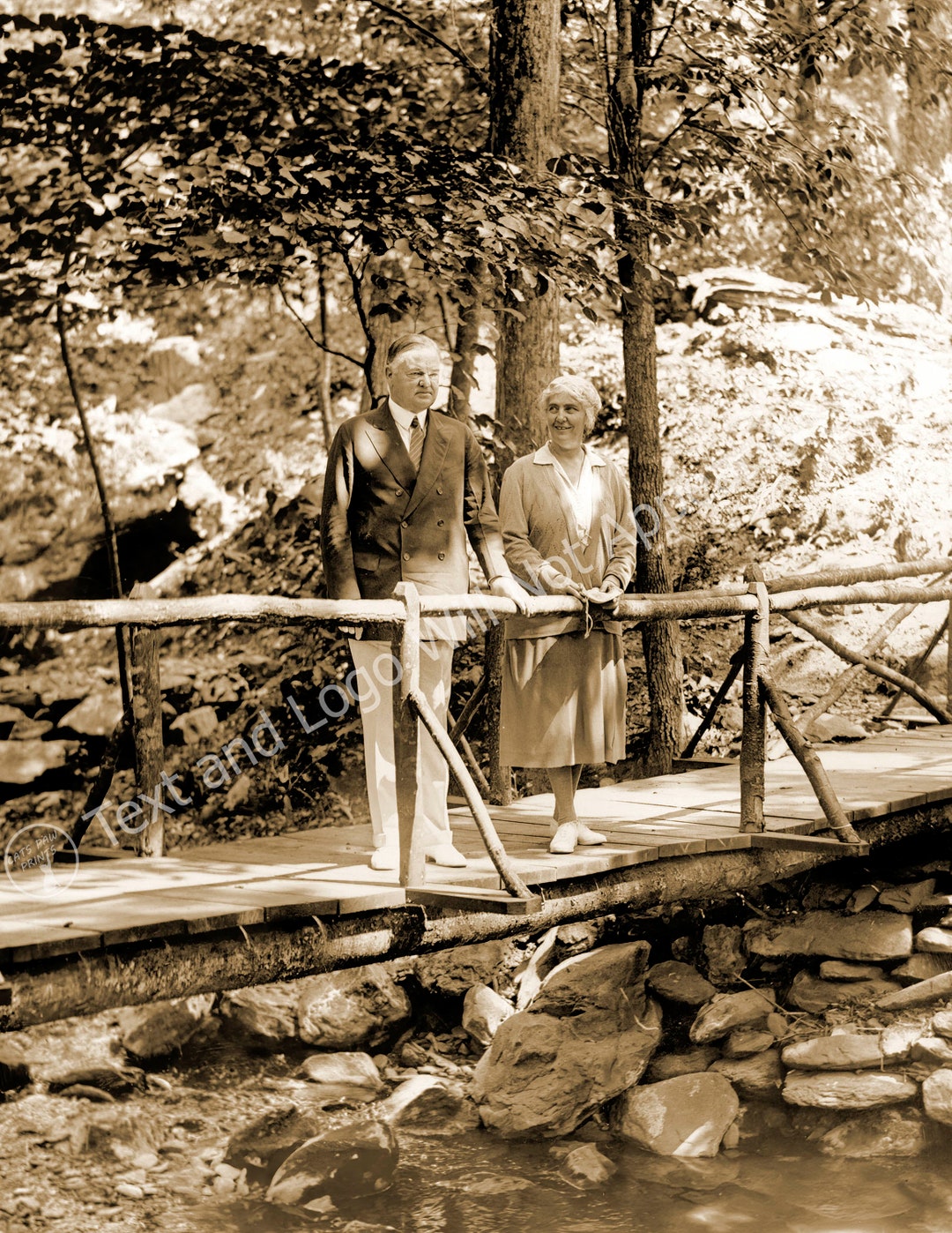 1930 the Hoovers at Camp Rapidan, Virginia Vintage Old Photo Reprint Etsy