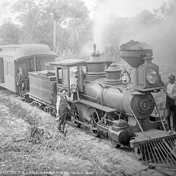 1880-1897 Jupiter & Lake Worth RR, Florida Vintage Photograph Instant Download