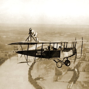 1921 Ringel Biplane Photo Print: Historic Aviation Photography (8.5&quot; x 11&quot;)