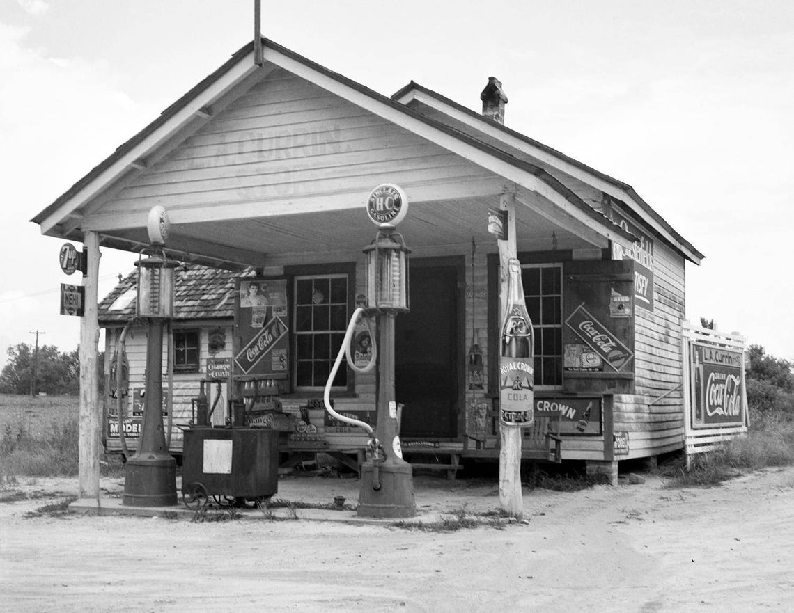 1939 Gas Station Granville County North Carolina Vintage Etsy