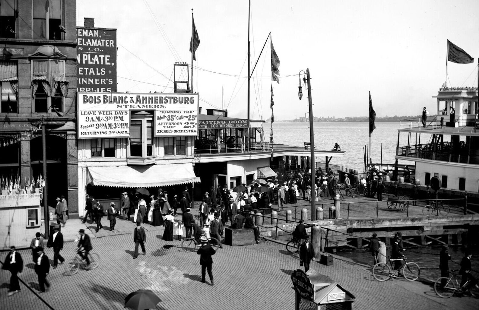 18901901 Ferry Dock Bois Blanc Island MI Vintage Photograph Etsy