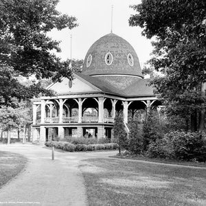 1907 Pavilion, Pine Grove Park, Port Huron Old Photo 13" x 19" Art Print - - Historic Scene --