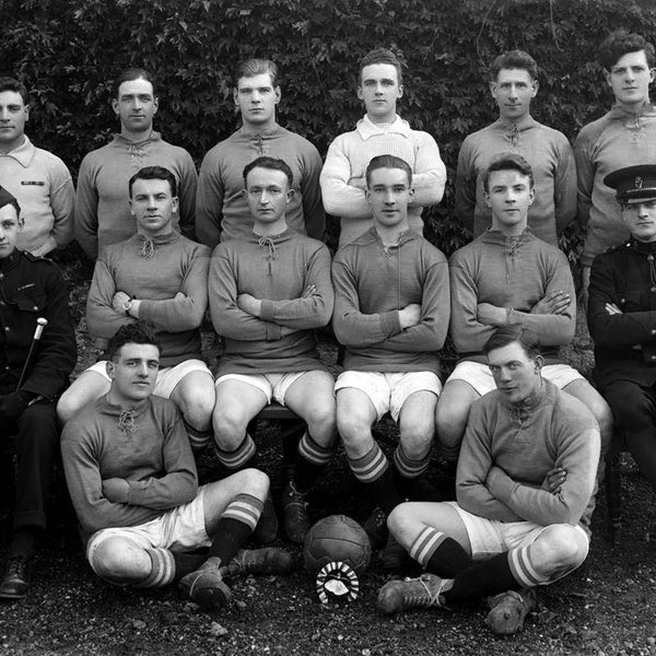 1910 Royal Irish Constabulary Football Club, Vintage Photograph 8.5" x 11"