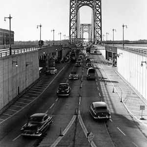 George Washington Bridge Photo: 1937 NYC Vintage Art Print