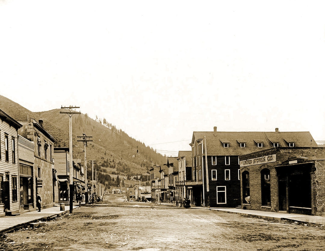 1912 Street Scene, Mullan, Idaho Old Photo 8.5 X 11 Reprint Etsy