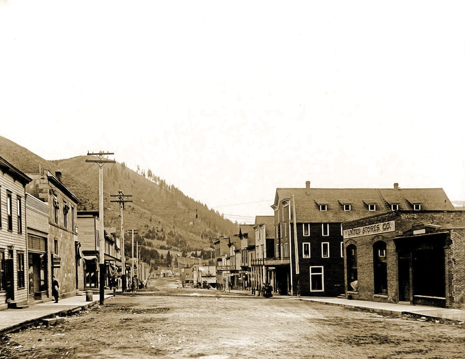1912 Street Scene Mullan Idaho Old Photo 8.5 X Etsy
