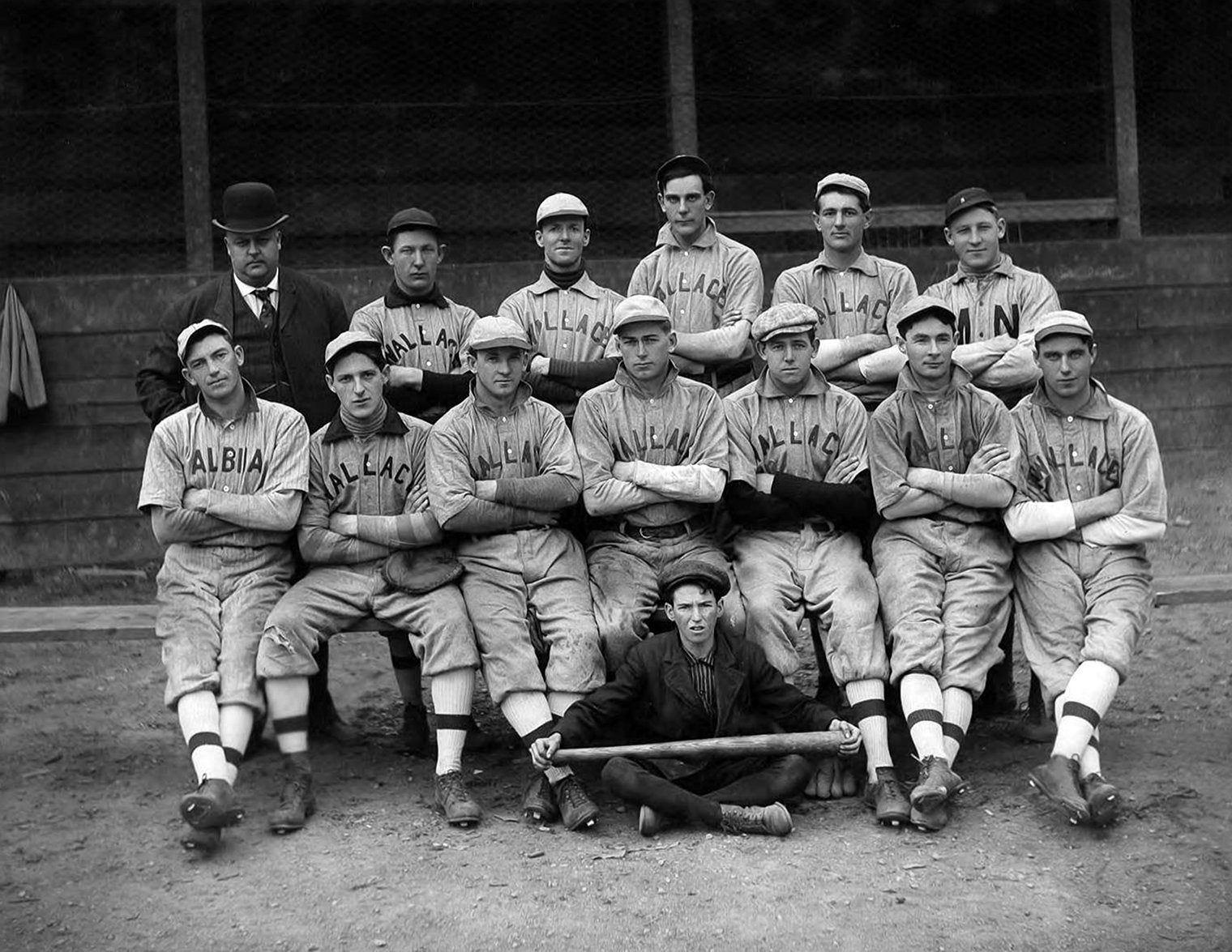 Wallace Idaho Baseball Team 1908: Vintage Photo Art Print 8.5