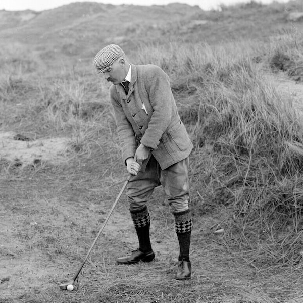 1901 Golfing at Tramore, Ireland Vintage Old Photo 8.5" x 11" Art Print