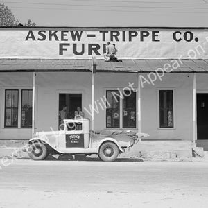 1941 Askew - Trippe Furniture Store, Franklin, Georgia Vintage Old Photo - Art Print - - Historic Scene --