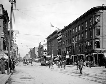 1935 Car and Bus Street Traffic DC Old Photo 8.5 X - Etsy