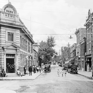 1910-1925 King Street, Leesburg, Virginia Vintage Old Photograph Art Print Reprint - - Historic Scene --