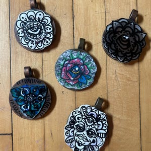 Trippy Pendants || Floral Series