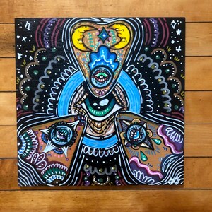Seance || Original Wood Painting