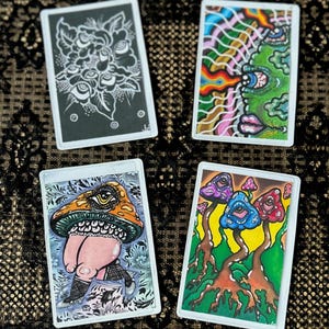 Trippy Fridge Magnets || Set of 4