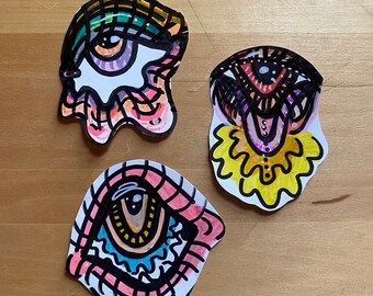 Eyez || Handmade Sticker Pack