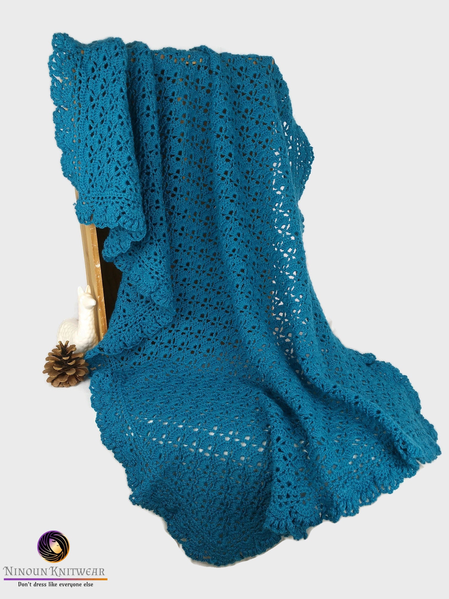 Canard - Couverture Pour Bébé Crochetée à La Main Cadeau de Naissance Utile